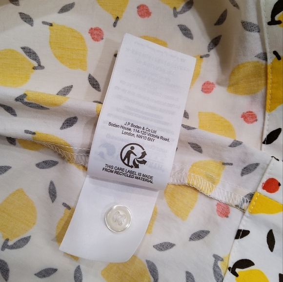 Boden Yellow Floral Shirt‑Dress - Picture 9 of 13